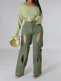 Sage Cut Out Pants