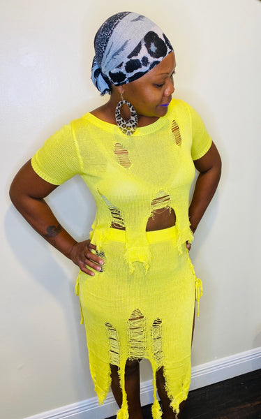 Lemon Drop Skirt Set